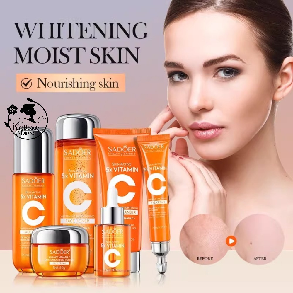 Skincare Glad2Glow - 사도어 비타민 C 브라이트닝 에센스 크림,