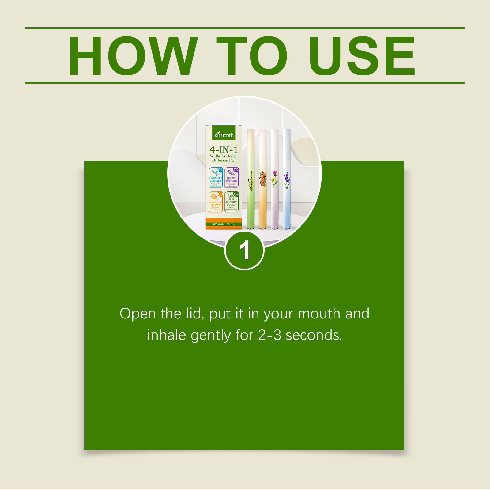 4 in 1 공기청정 펜 허브 에너지 스틱, 맑은 호흡 - Skincare Herbal 리뷰 및 가격