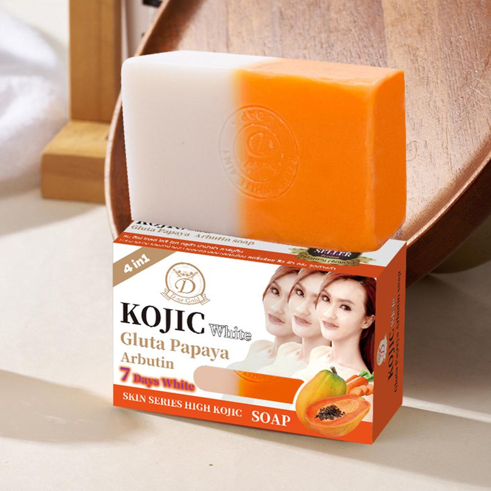 160g 파파야 코직산 에센셜 오일 비누, 비타민 C  - Kojic Acid Soap 리뷰 및 가격