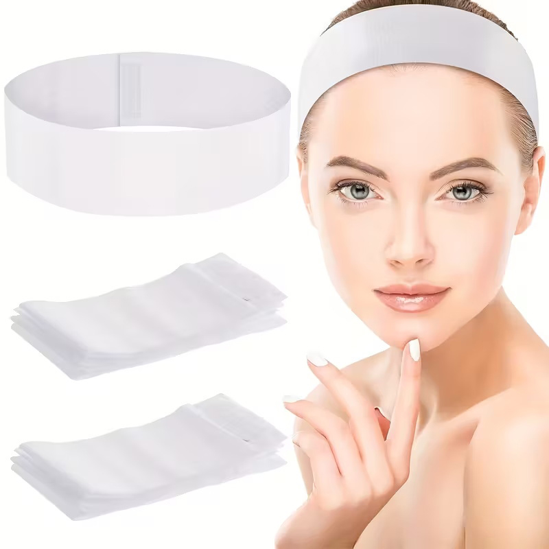 10/50/100pcs 일회용 머리띠 스파 살롱 페이셜 - Skincare Pink 리뷰 및 가격