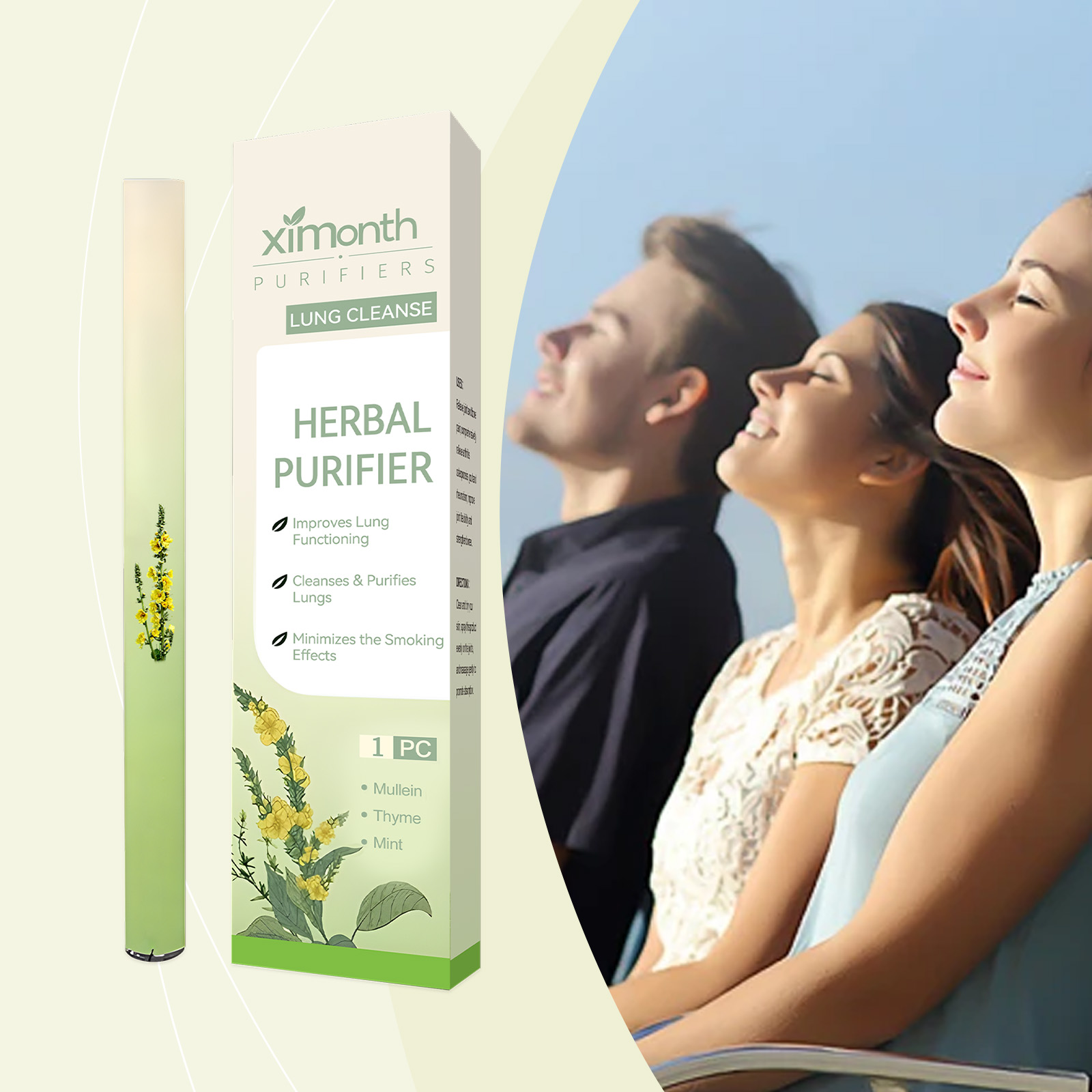 천연 허브 호흡 스틱 상쾌한 숨결 지원 아로마테라피 흡 - Skincare Herbal 리뷰 및 가격