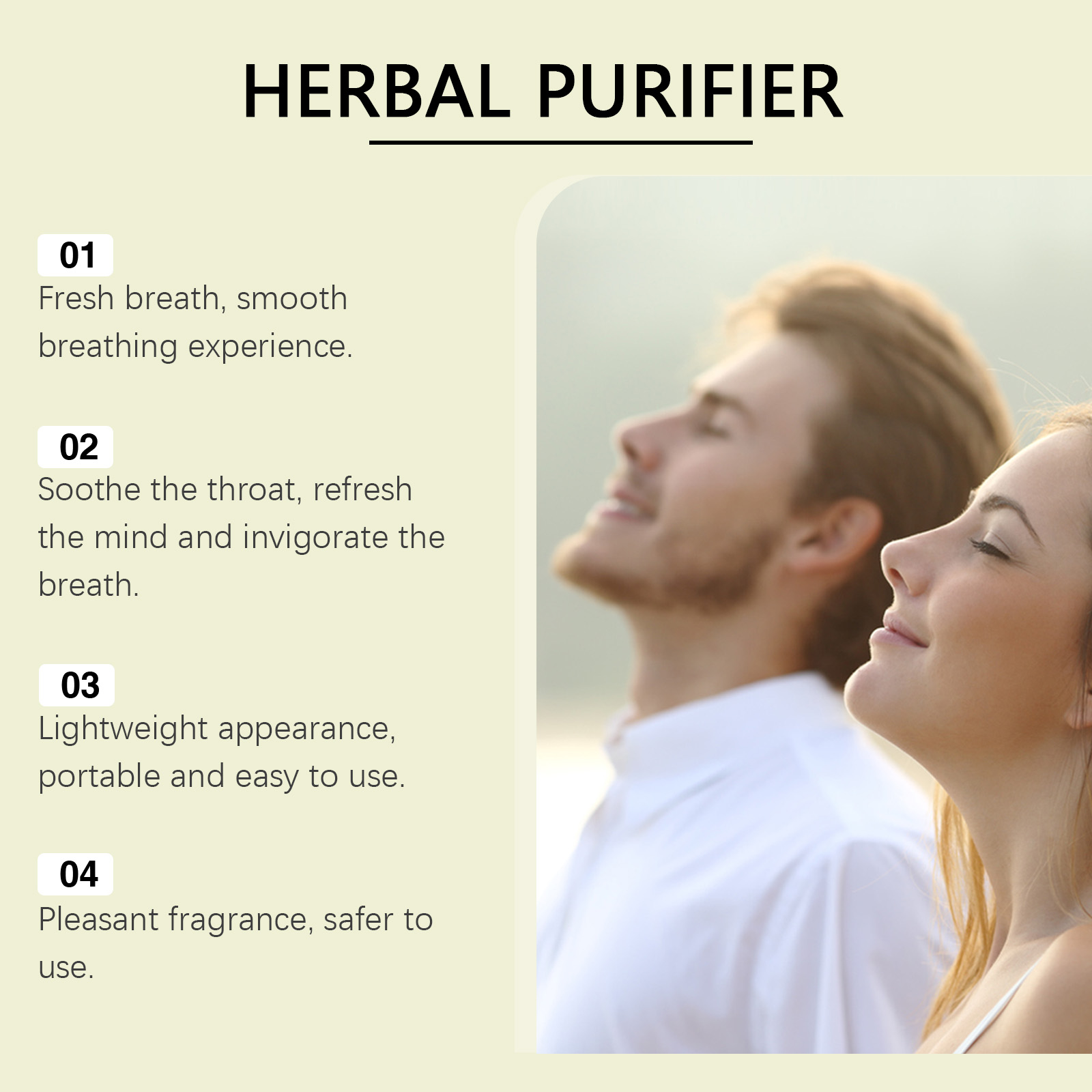 천연 허브 호흡 스틱 상쾌한 숨결 지원 아로마테라피 흡 - Skincare Herbal 리뷰 및 가격