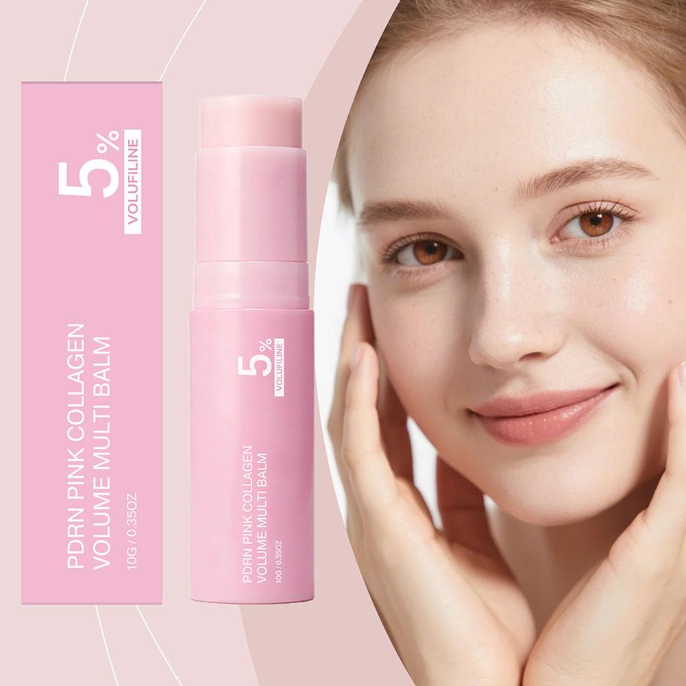 PDRN 핑크 콜라겐 볼륨 멀티 밤 스틱 5% 볼루필린 - Skincare Pink 리뷰 및 가격