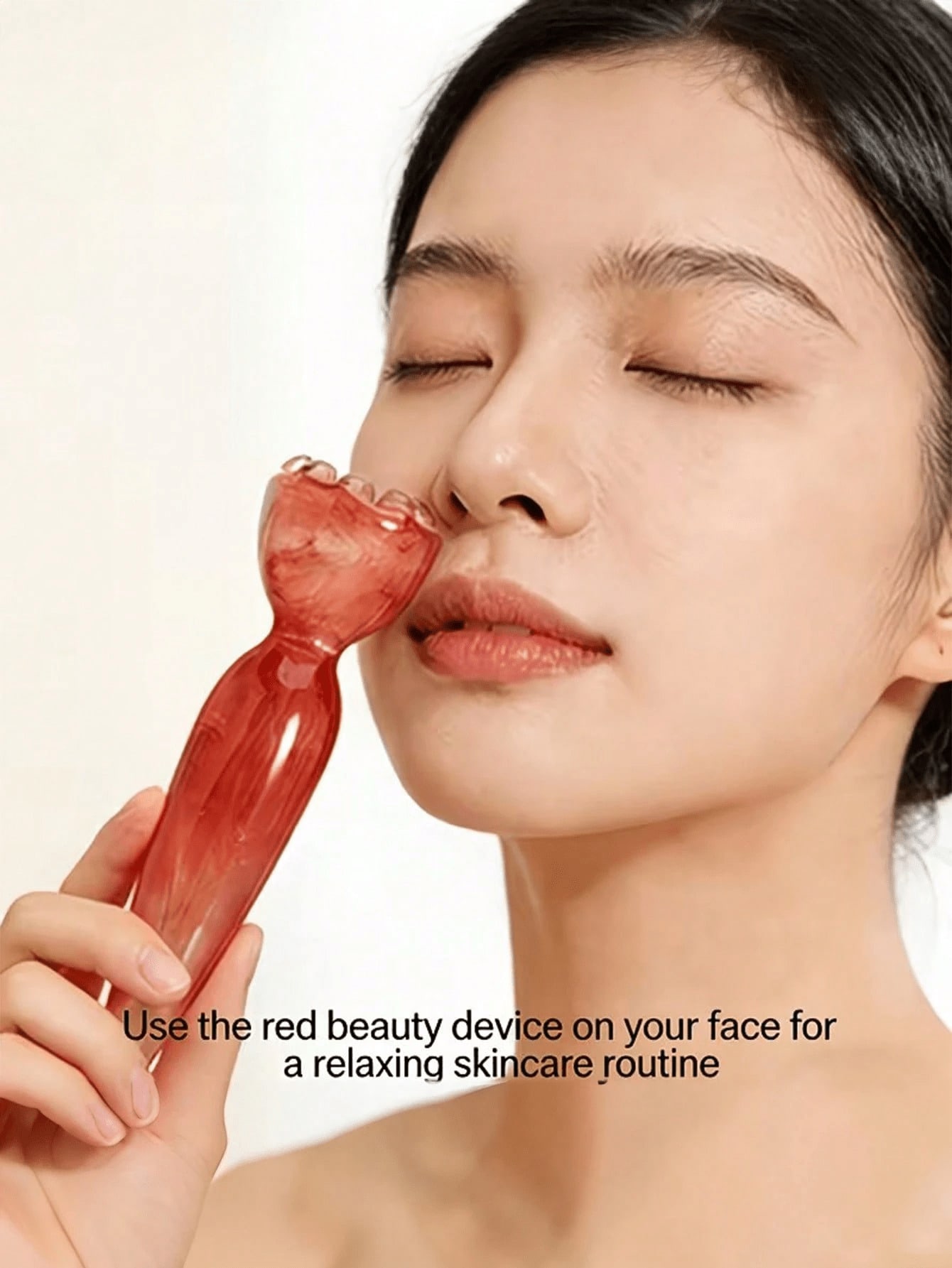1pc 핑크 수동 얼굴 마사지 도구, 얼굴, 목 및 신 - Skincare Pink 리뷰 및 가격
