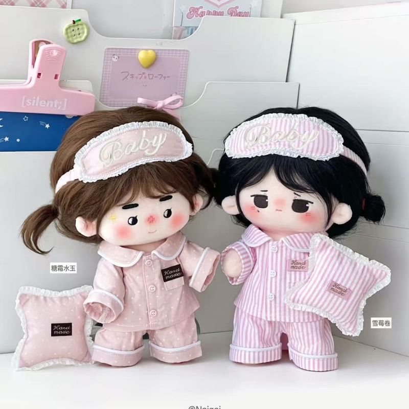 20cm 면 인형용 파자마 세트 가을 핑크 홈 슬립웨어 - Skincare Pink 리뷰 및 가격