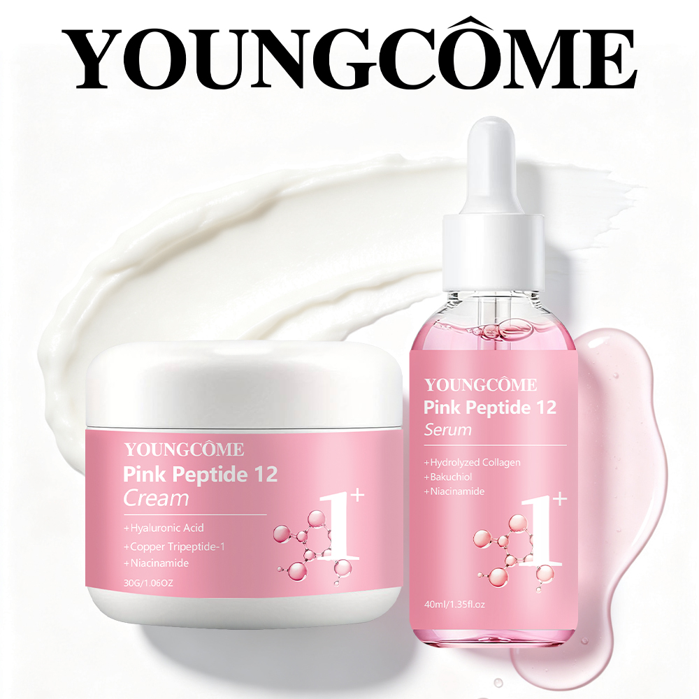 페이스 크림 세럼 세트 YOUNGCOME 핑크 펩타이드 - Skincare Pink 리뷰 및 가격